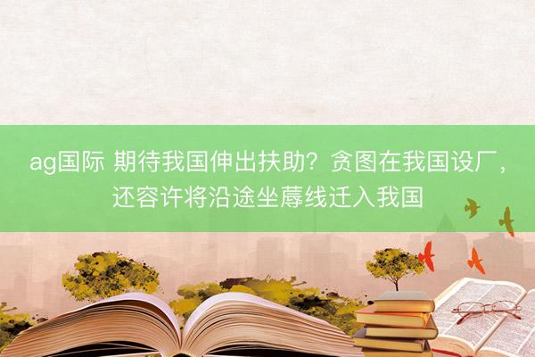 ag国际 期待我国伸出扶助?贪图在我国设厂,还容许将沿途坐蓐线迁入我国